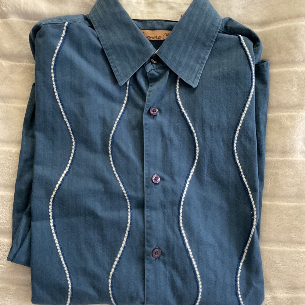 The Havanera Co. Embroidered Long Sleeve Shirt – Size M